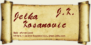Jelka Kosanović vizit kartica